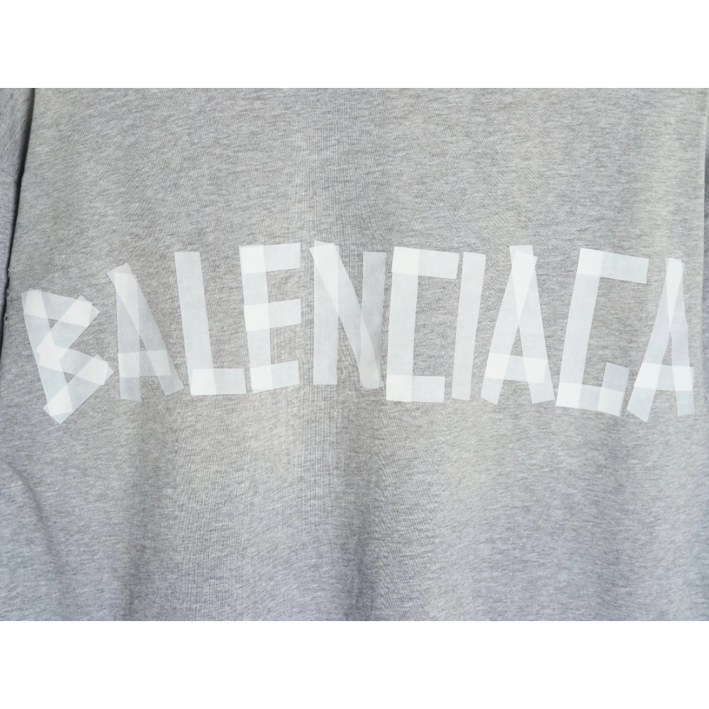 Balenciaga Grey Masking Tape Short-Sleeve T-Shirt,Balenciaga
