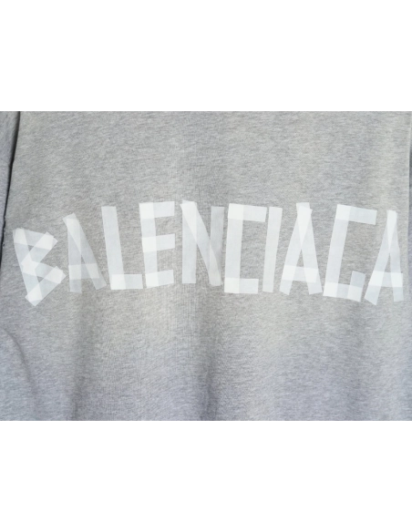 Balenciaga Grey Masking Tape Short-Sleeve T-Shirt,Balenciaga