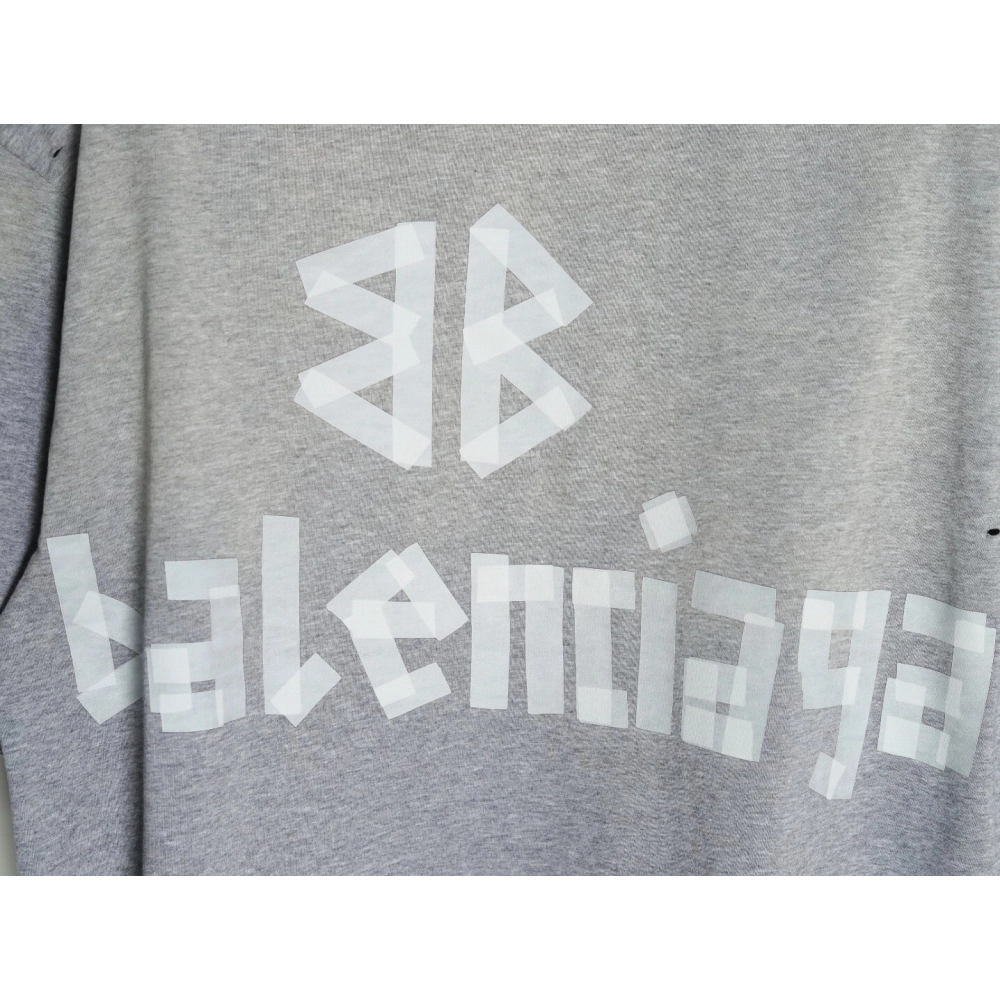 Balenciaga Grey Masking Tape Short-Sleeve T-Shirt,Balenciaga