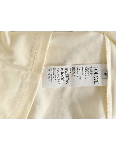 Loewe Embossed Logo Leather Pocket Short-Sleeve T-Shirt,Loewe