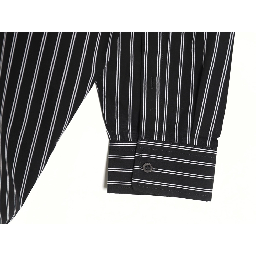 Balenciaga Red Back Print Striped Shirt,Balenciaga