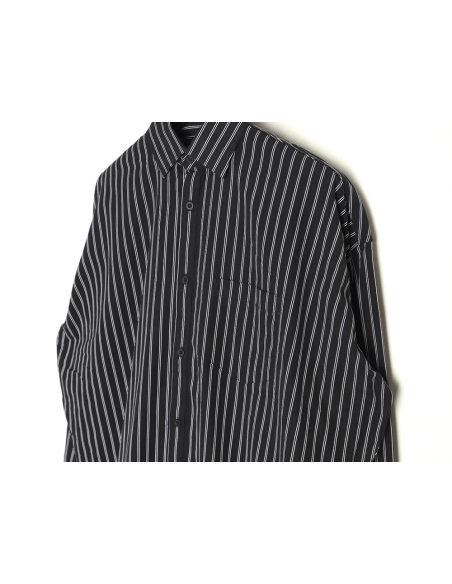 Balenciaga Red Back Print Striped Shirt,Balenciaga