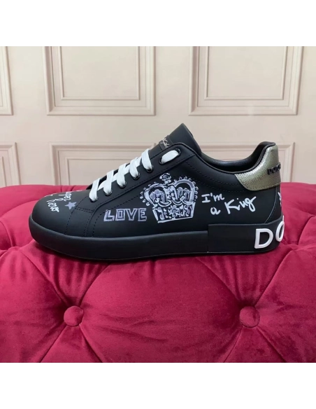 Dolce Gabbana Calfskin Portofino sneakers,Dolce Gabbana Shoes