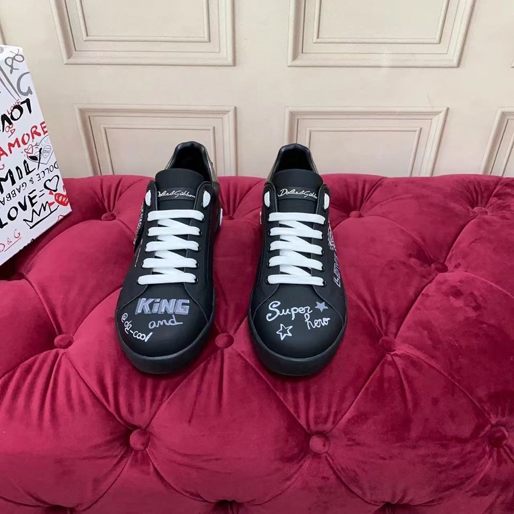 Dolce Gabbana Calfskin Portofino sneakers,Dolce Gabbana Shoes