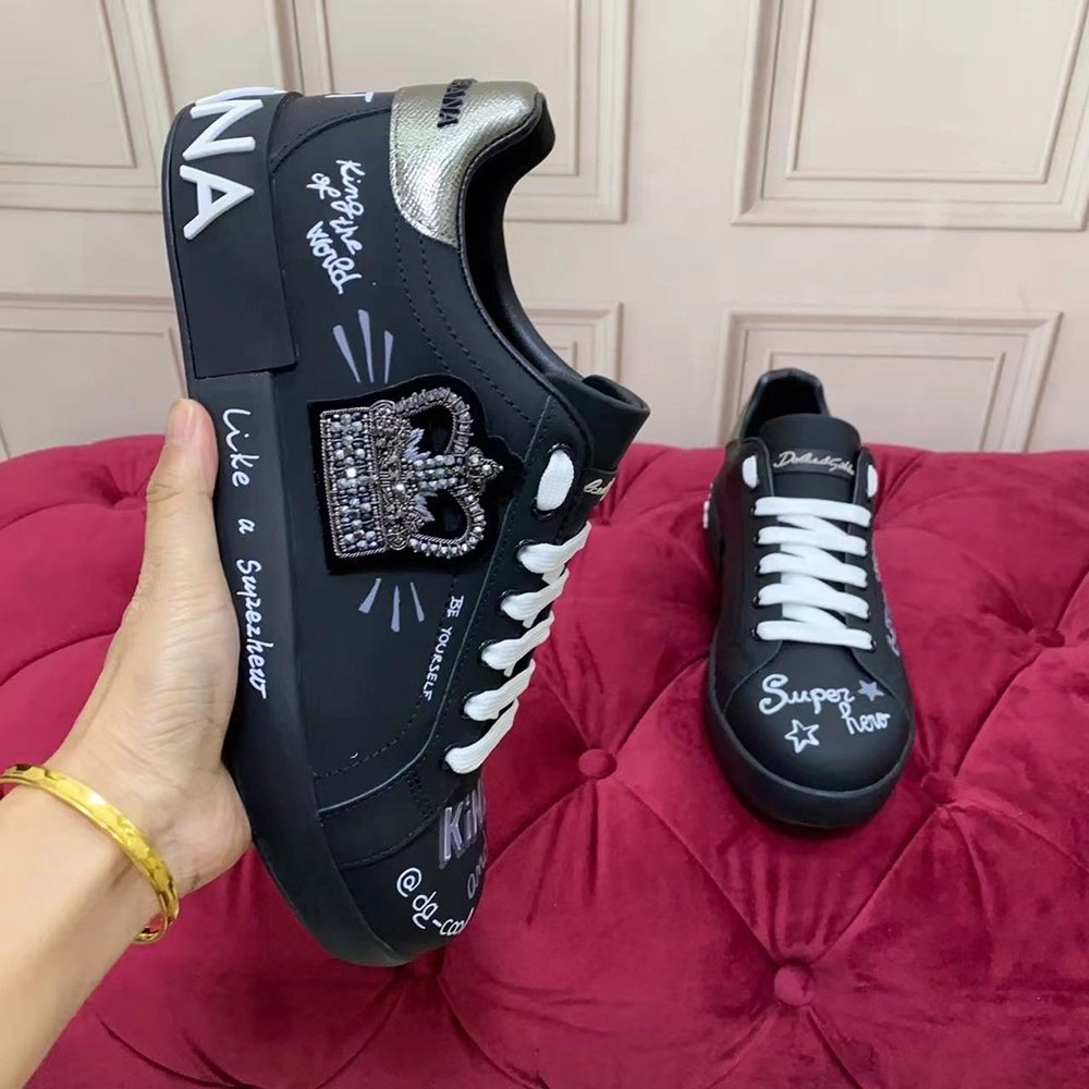 Dolce Gabbana Calfskin Portofino sneakers,Dolce Gabbana Shoes