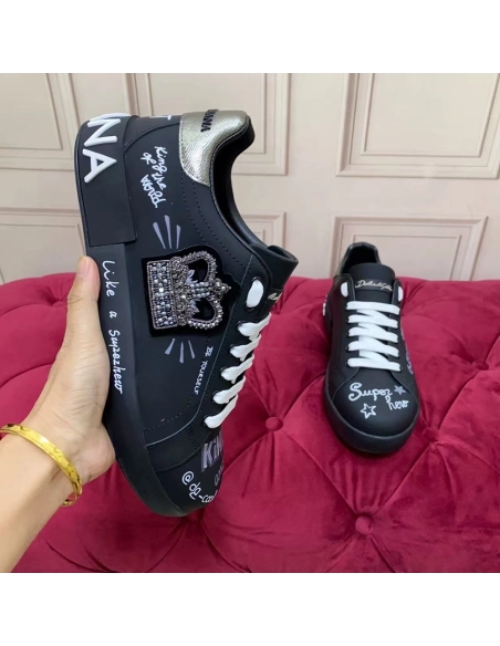 Dolce Gabbana Calfskin Portofino sneakers,Dolce Gabbana Shoes