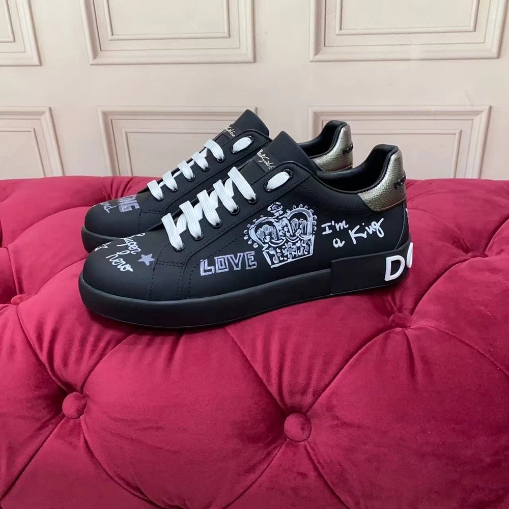 Dolce Gabbana Calfskin Portofino sneakers,Dolce Gabbana Shoes