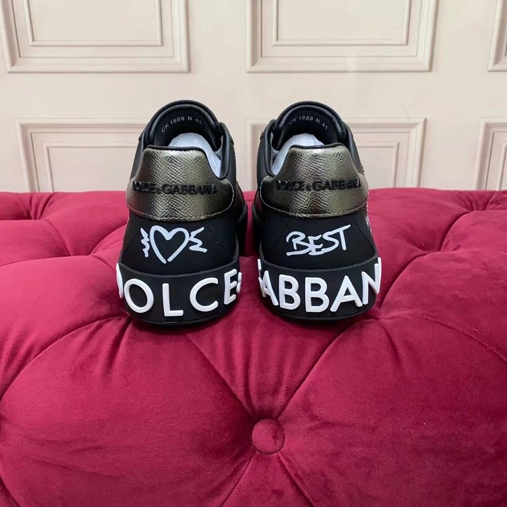 Dolce Gabbana Calfskin Portofino sneakers,Dolce Gabbana Shoes