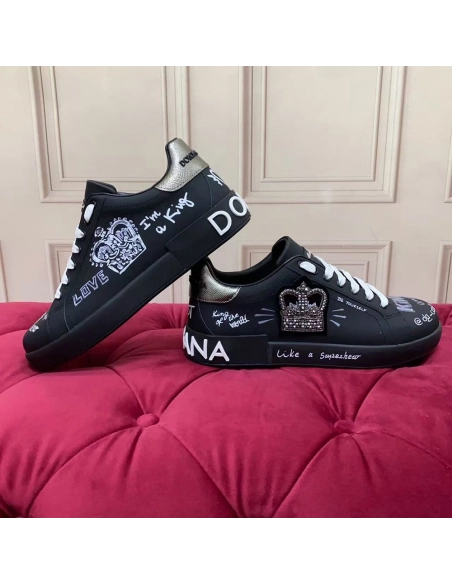 Dolce Gabbana Calfskin Portofino sneakers,Dolce Gabbana Shoes