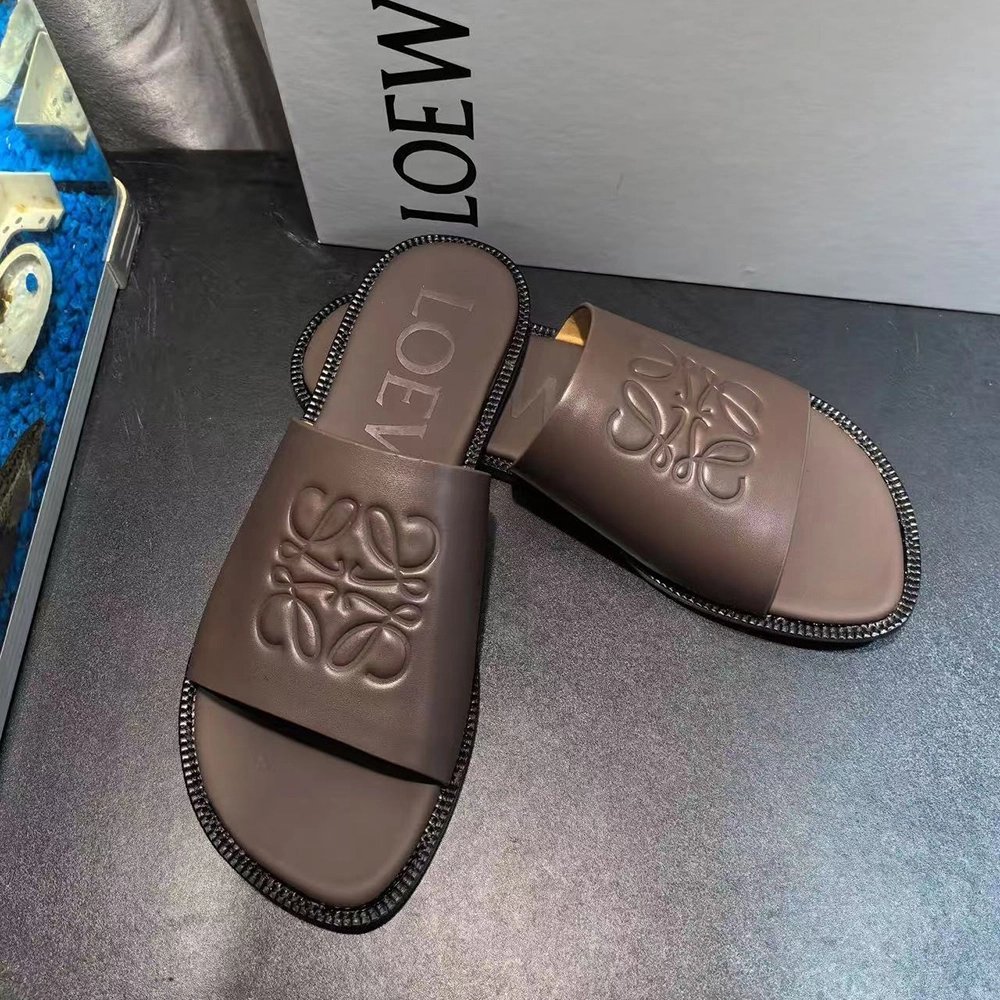 Loewe Flex Anagram slide in soft calfskin,LOEWE SNEAKERS