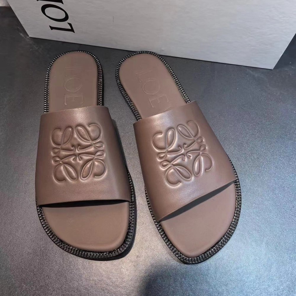 Loewe Flex Anagram slide in soft calfskin,LOEWE SNEAKERS