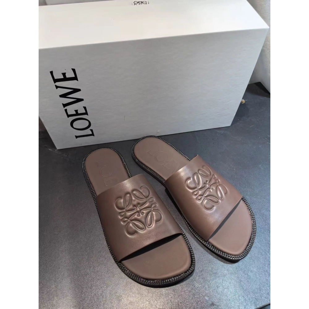 Loewe Flex Anagram slide in soft calfskin,LOEWE SNEAKERS