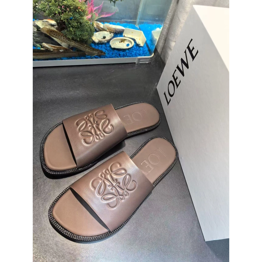Loewe Flex Anagram slide in soft calfskin,LOEWE SNEAKERS