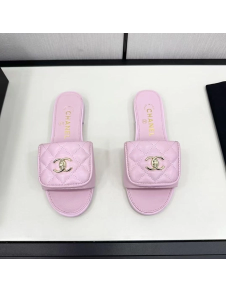Chanel CC Turn Lock Sandals,CHANEL SNEAKERS