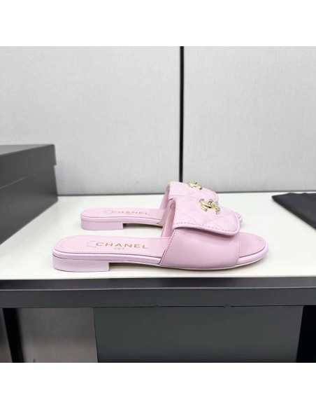 Chanel CC Turn Lock Sandals,CHANEL SNEAKERS