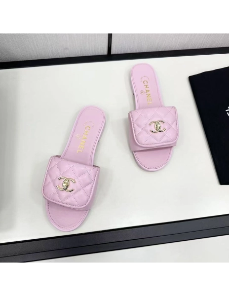 Chanel CC Turn Lock Sandals,CHANEL SNEAKERS