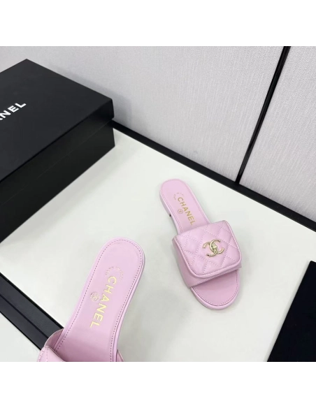 Chanel CC Turn Lock Sandals,CHANEL SNEAKERS