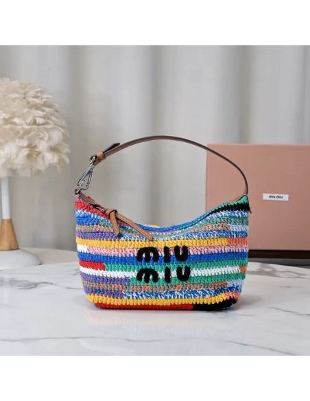 Miu Miu Crochet pouch Bags 5NE841 14X18.5X10cm,Miu Miu Bags