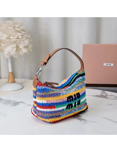 Miu Miu Crochet pouch Bags 5NE841 14X18.5X10cm,Miu Miu Bags