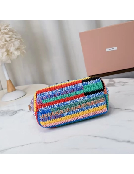 Miu Miu Crochet pouch Bags 5NE841 14X18.5X10cm,Miu Miu Bags
