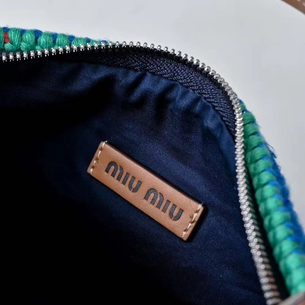Miu Miu Crochet pouch Bags 5NE841 14X18.5X10cm,Miu Miu Bags