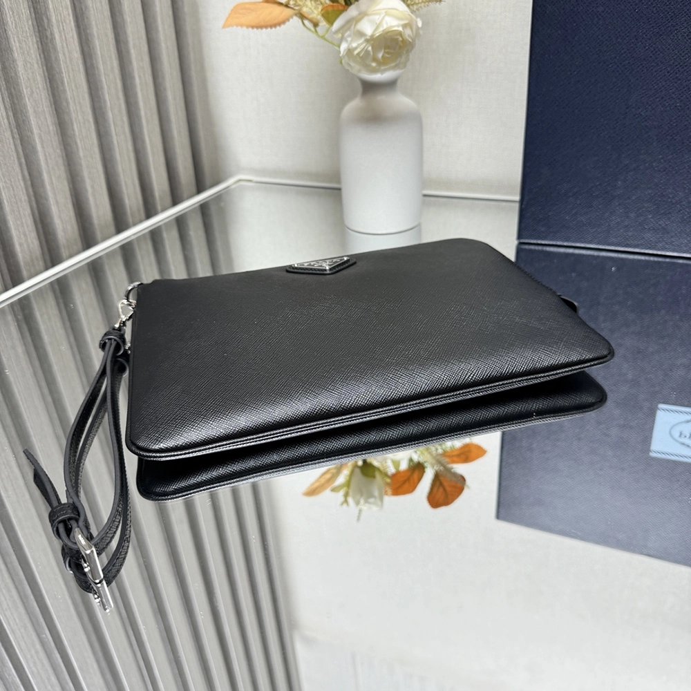 Prada Saffiano Leather Clutch Bags 2NH024 24X17cm,Prada Bags