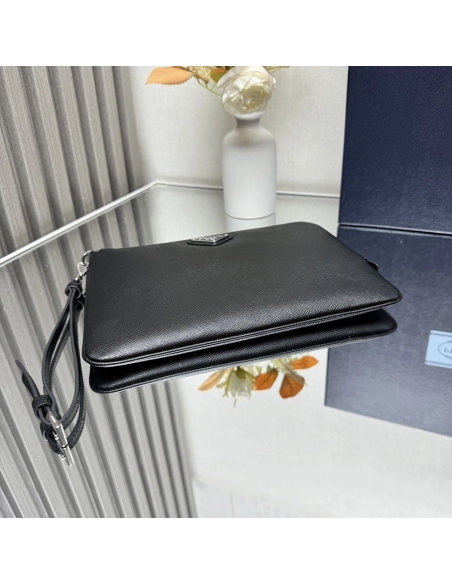 Prada Saffiano Leather Clutch Bags 2NH024 24X17cm,Prada Bags