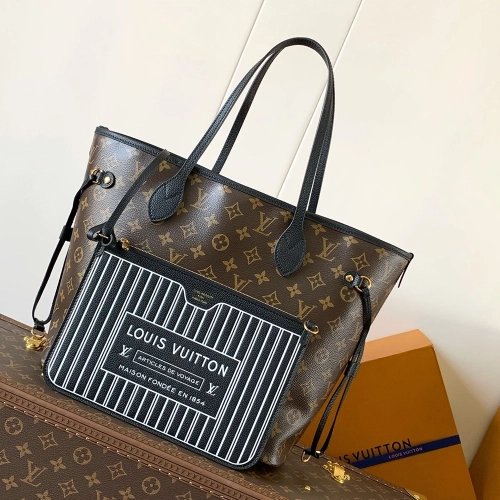 Louis Vuitton Neverfull Inside Out MM Bags M28351 28X14X31cm,Louis Vuitton Bags