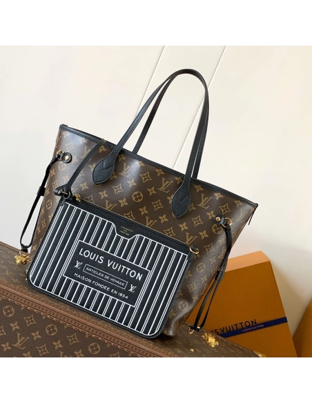 Louis Vuitton Neverfull Inside Out MM Bags M28351 28X14X31cm,Louis Vuitton Bags
