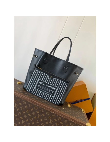 Louis Vuitton Neverfull Inside Out MM Bags M28351 28X14X31cm,Louis Vuitton Bags