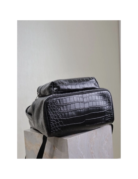 Saint Laurent City Crocidile-Effect Backpacks 534967 38X30X17cm,Y.S.AINT Bags