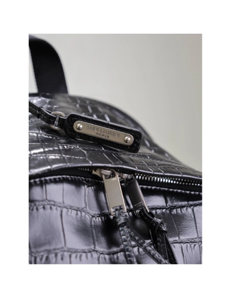 Saint Laurent City Crocidile-Effect Backpacks 534967 38X30X17cm,Y.S.AINT Bags