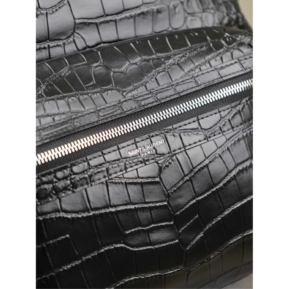 Saint Laurent City Crocidile-Effect Backpacks 534967 38X30X17cm,Y.S.AINT Bags