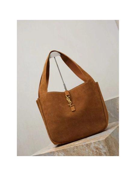 Saint Laurent LE 5 ¨¤ 7 BEA Suede Handbag 763435 50X28X18cm,Y.S.AINT Bags
