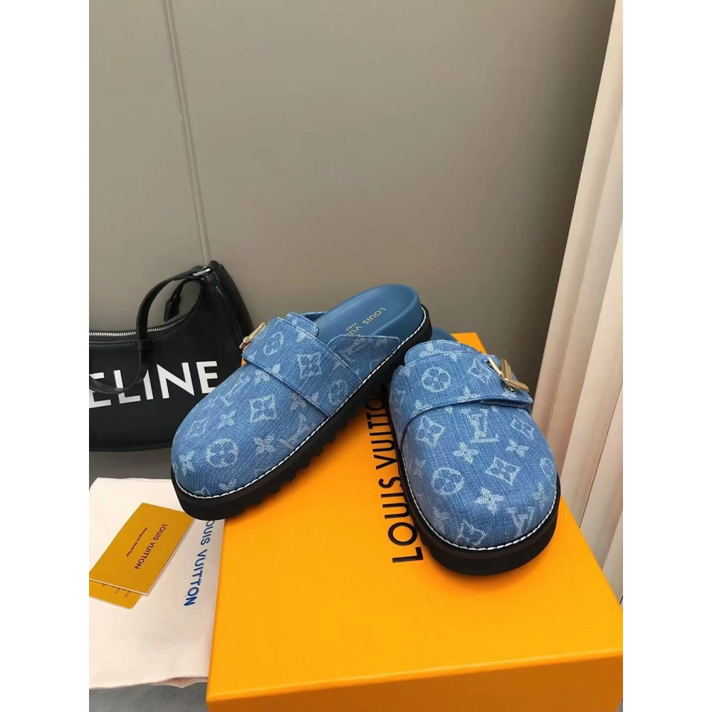 Louis Vuitton Cosy Comfort Mule Shoes 1AGVOL,Louis Vuitton Slides