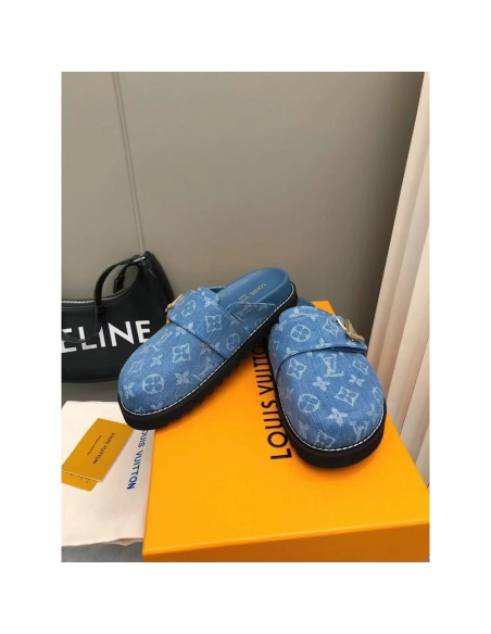 Louis Vuitton Cosy Comfort Mule Shoes 1AGVOL,Louis Vuitton Slides