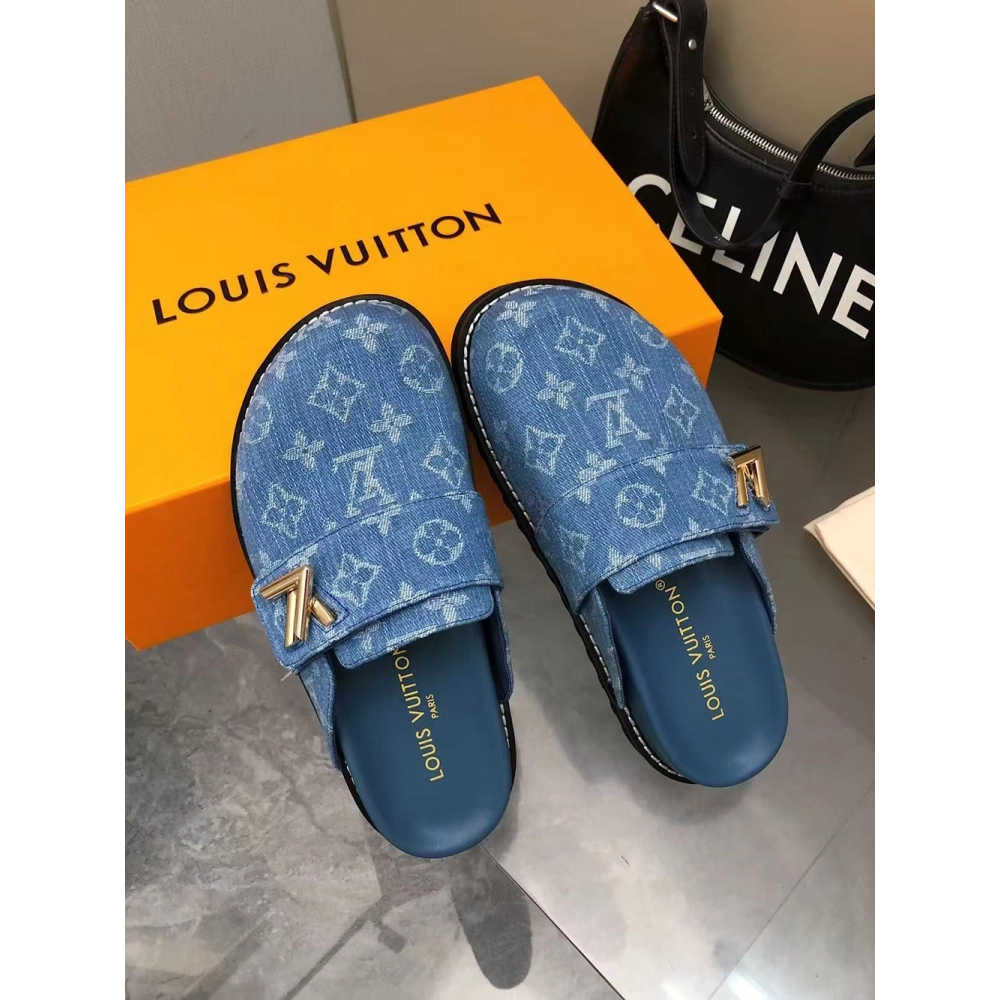 Louis Vuitton Cosy Comfort Mule Shoes 1AGVOL,Louis Vuitton Slides