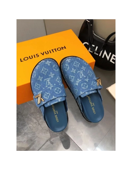 Louis Vuitton Cosy Comfort Mule Shoes 1AGVOL,Louis Vuitton Slides