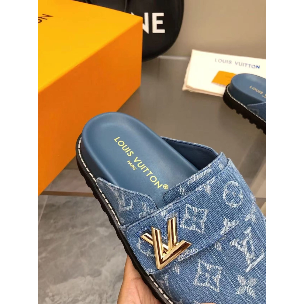 Louis Vuitton Cosy Comfort Mule Shoes 1AGVOL,Louis Vuitton Slides