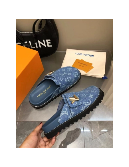 Louis Vuitton Cosy Comfort Mule Shoes 1AGVOL,Louis Vuitton Slides