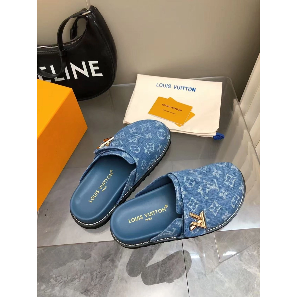Louis Vuitton Cosy Comfort Mule Shoes 1AGVOL,Louis Vuitton Slides