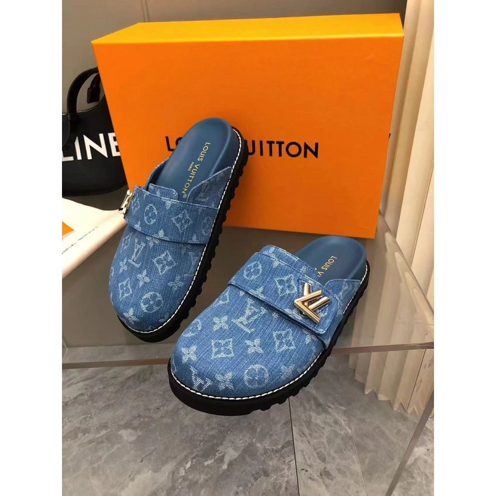 Louis Vuitton Cosy Comfort Mule Shoes 1AGVOL,Louis Vuitton Slides