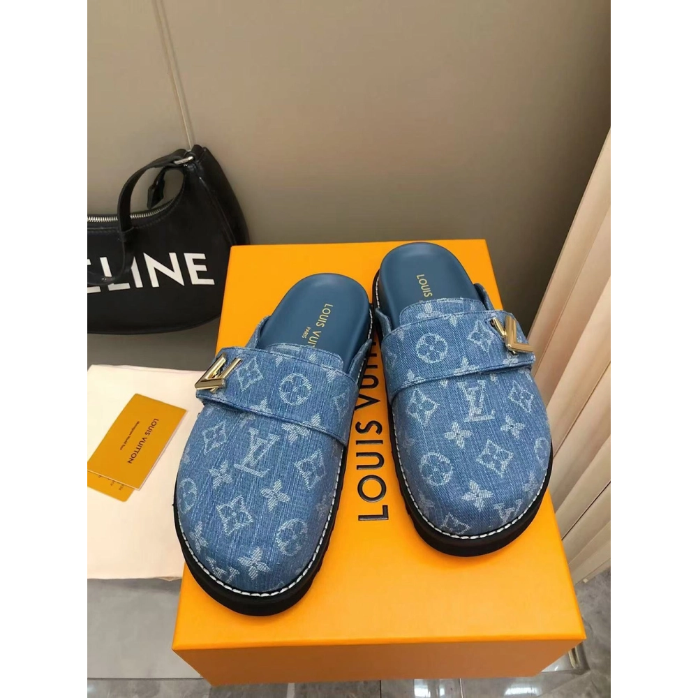 Louis Vuitton Cosy Comfort Mule Shoes 1AGVOL,Louis Vuitton Slides