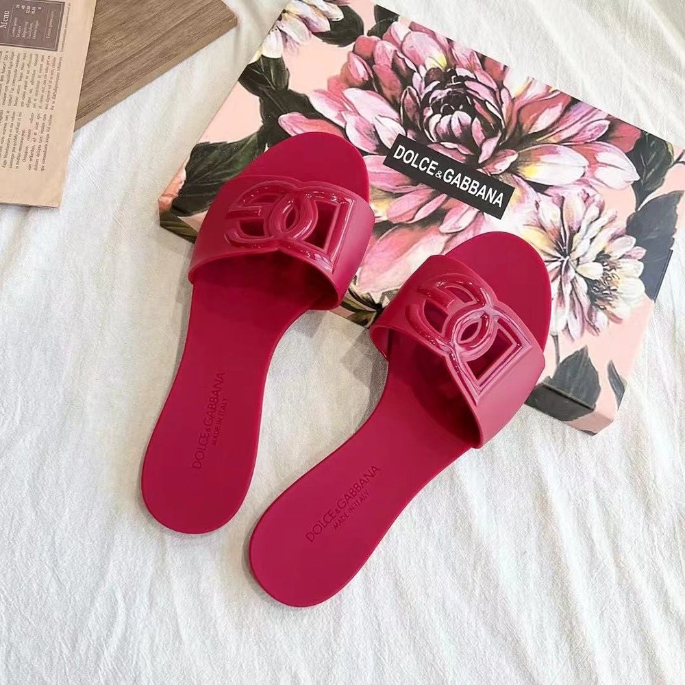 Dolce Gabbana Rubber Beachwear Sliders,Dolce Gabbana Shoes