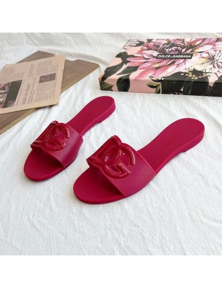 Dolce Gabbana Rubber Beachwear Sliders,Dolce Gabbana Shoes