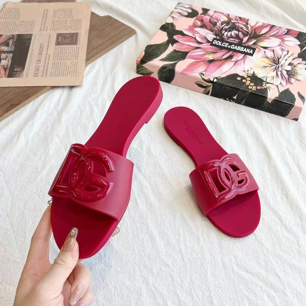 Dolce Gabbana Rubber Beachwear Sliders,Dolce Gabbana Shoes
