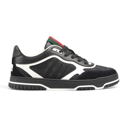 Gucci Re-Web Sneaker GG Canvas - Black,GUCCI SHOES