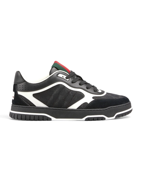 Gucci Re-Web Sneaker GG Canvas - Black,GUCCI SHOES