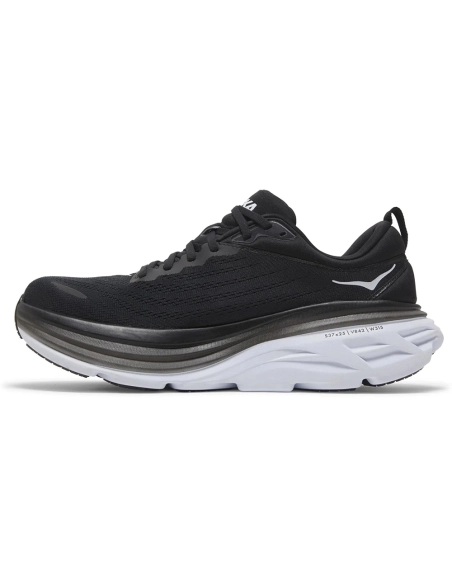 HOKA Bondi 8 Black White,HOKA SNEAKERS