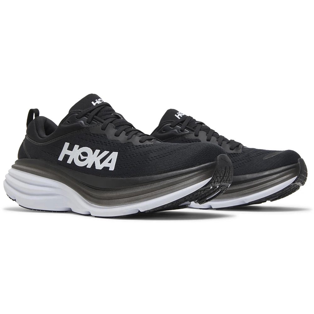 HOKA Bondi 8 Black White,HOKA SNEAKERS